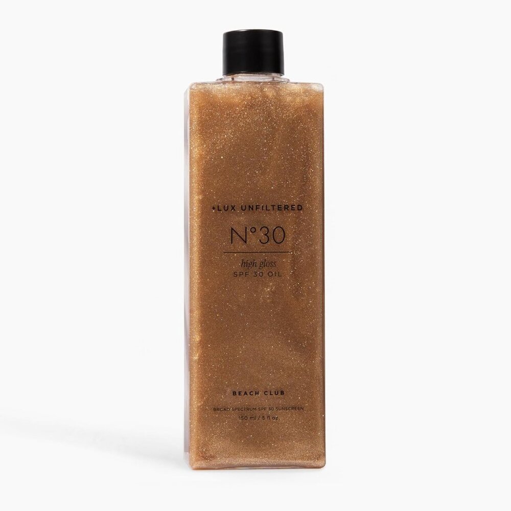 +Lux Unfiltered N°30 Shimmer Body Oil with SPF 30 Hydrating Nourishing NEW LUX